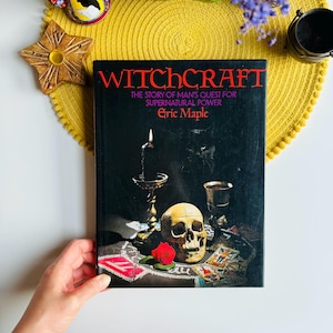 Witchcraft: The Story of Man's Quest for Supernatural Power, Vintage Witch Book, Wiccan Gift, Satanism, Collectable, History of Witchcraft