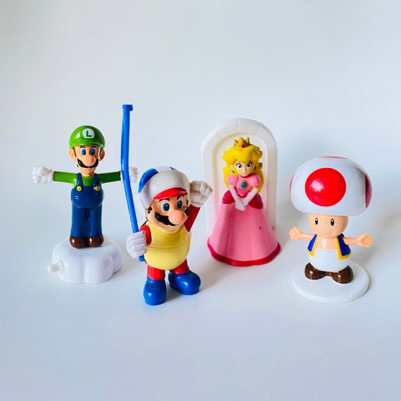 Vintage Super Mario Figures Burger King Happy Meal Toys, Mario Bros Luigi  Princess Peach Le collectionneur de champignons Remplisseur de bas à  collectionner -  France