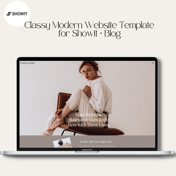 Showit Template Website Template Download Wordpress Theme Etsy