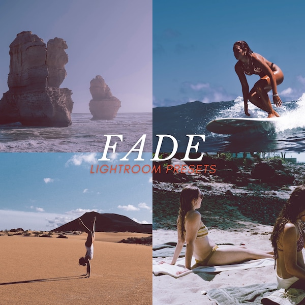 FADE Lightroom presets - summer lightroom presets, film preset, vintage preset, fade preset, 35mm presets, Adobe lightroom presets