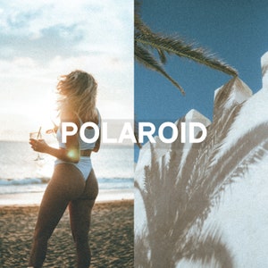 Polaroid Presets - film preset, analog presets, disposable preset, Retro presets, 35 mm film presets, italy presets, Travel lightroom