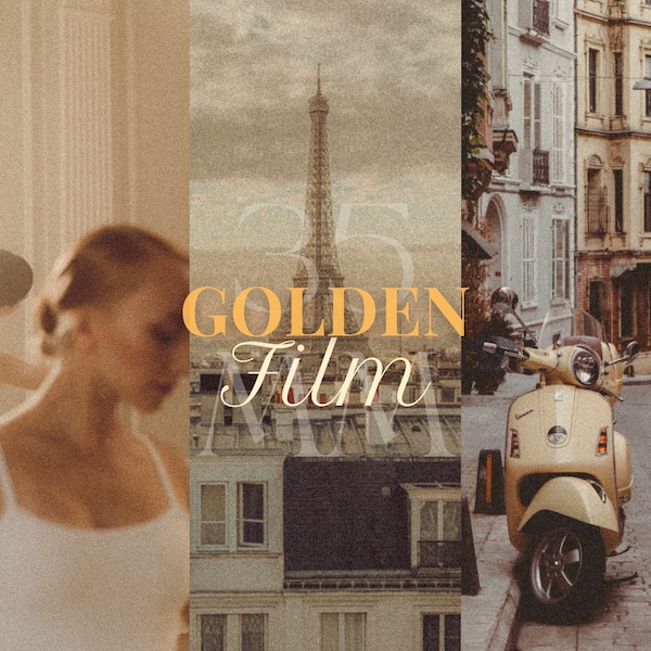 Golden 35mm film Presets | lightroom mobile presets film | Gold presets | lightroom mobile presets film | Film Presets | Grainy Presets