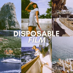Disposable Preset - Polaroid Presets, 35mm film presets, grain presets, film presets, retro preset, analog presets, mobile & desktop presets