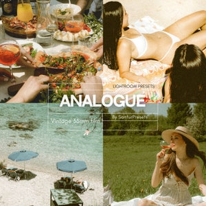Analog Lightroom presets, disposable preset, 35mm presets, grainy preset, 35 mm film preset, Polaroid presets, retro preset, vintage presets