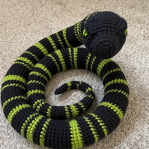Sneggy the Snake- Crochet pattern- Digital Download
