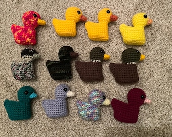 Small plush ducks-handmade