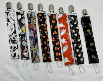 Halloween pacifier clips | Spooky Paci clips | pinky clips, pinky holders