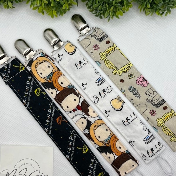 Friends TV show inspired pacifier clip | binky clip | binky holder | friends TV| baby shower pacifier clips