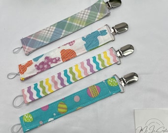 Easter inspired pacifier clips