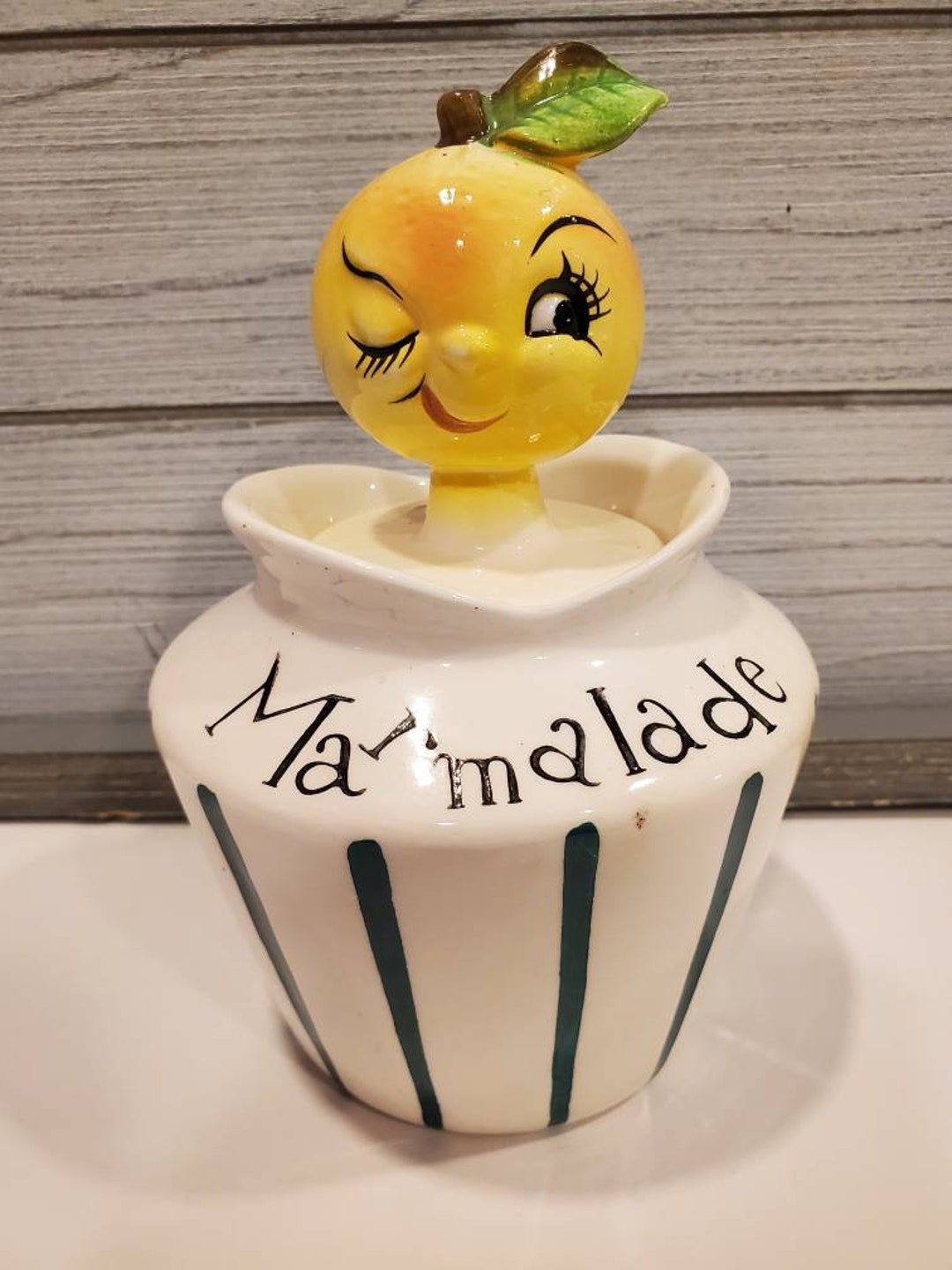 Lefton Marmalade Condiment Jar Etsy