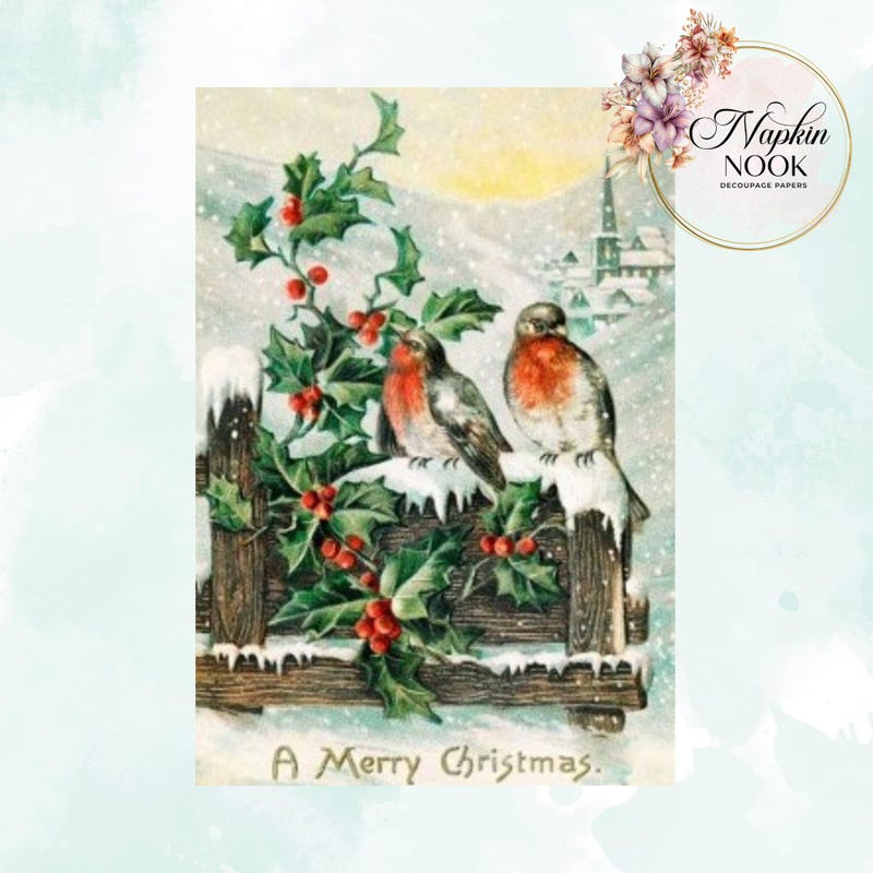 Winter Rice Paper - Etsy