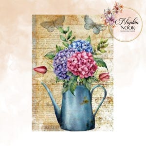 Papier de riz pour découpage, papier A4, image de la nature, transfert de petits meubles, cadeau d'artisan, matériel de bricolage, papier mûrier thème floral