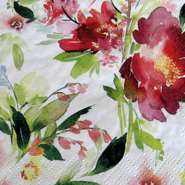 Decoupage Flowers Etsy