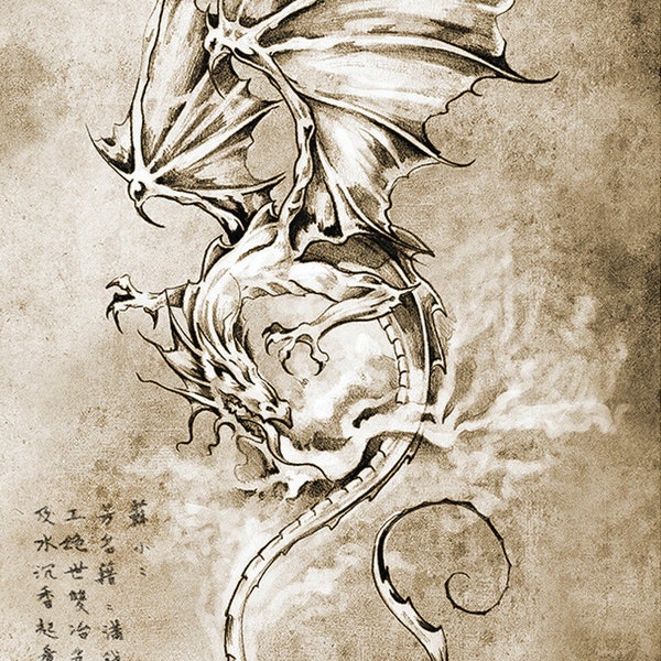 Dragon Decoupage Rice Paper - Etsy
