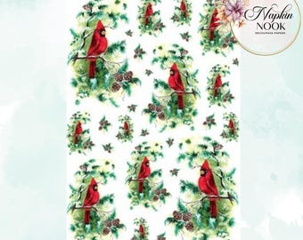 Christmas Tree Rice Paper For Decoupage, A4, Christmas Craft
