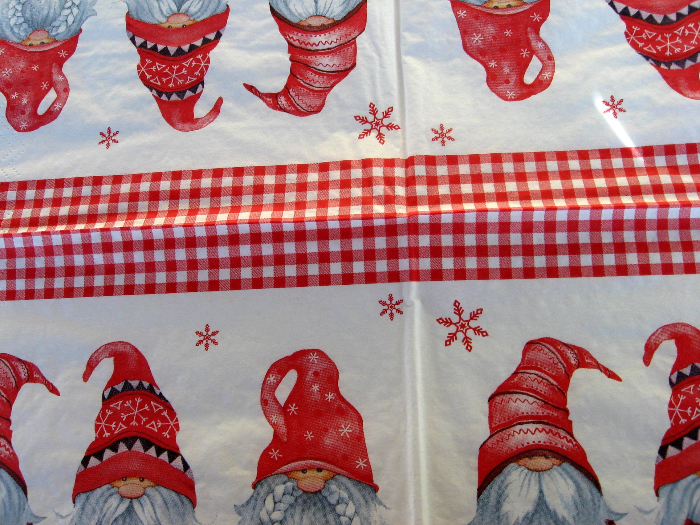 Decoupage Napkins Christmas Gnomes Junk Jounal Mixed Media Etsy Canada