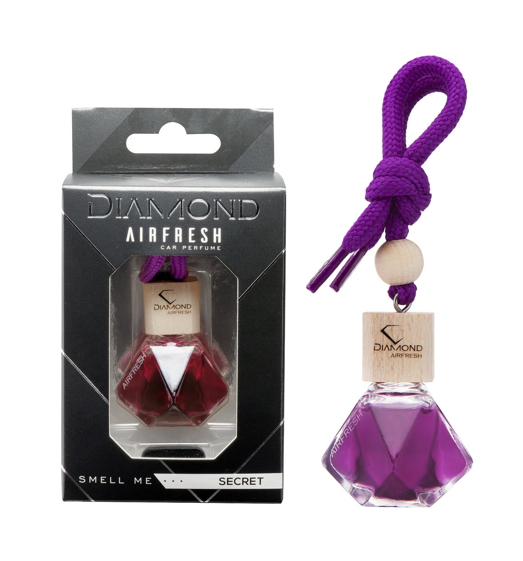 Car Air Freshener With Diffuser Glass Bottle Hanging a Fragrant Gift ...
