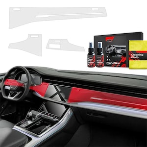 Audi SQ8 (2018-2024) 3in1 Car Interior Center Console, Scratch-Resistant, TPU, Anti-Fingerprint, Protective Film Matt PianoSkin