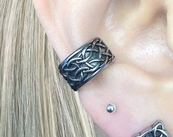 Celtic earring Celtic knot ear cuff, Cuff earring,Celtic ear cuff, no piercing earring, viking ear cuff, Gothic earring, Celtic cuff