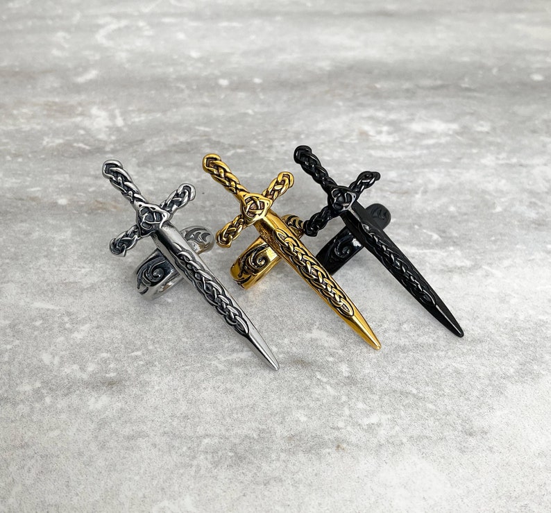 Celtic sword ear cuff no piercing