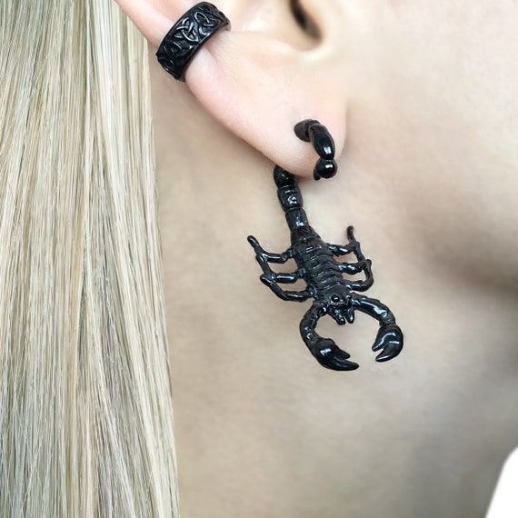 Scorpion Earrings in Sterling Silver by Paxton Jewelry
