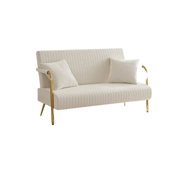 Cream Off-White Sofa Love Seat for RENT in SAN DIEGO for Baby Showers, Birthday Parties, Weddings, Bridal Showers, Quincenearas Photo Shoots