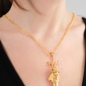 Fish Design Necklace,Chain Necklace,Fish,Gold Fish Necklace,Sardine Necklace,Gold Fish Pendant,Sea Lover Necklace,Fish Lover Gift,fish Gift