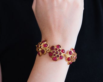 22K Gold-plated Bracelet ,Unique Special Designs,Handmade Bracelet,Gift for Her
