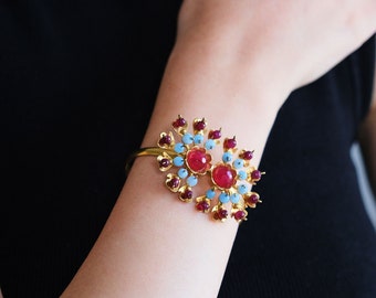 22K Gold-plated Bracelet ,Unique Special Designs,Handmade Bracelet,Gift for Her