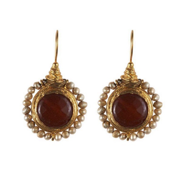 Stone Earrings, pearl earrig,ottoman Earrigns,Gold Plated earrigs ,brass Earrigns,gemstone Earrigns,Turkish earrigs ,Handmade Jewelry,Gift