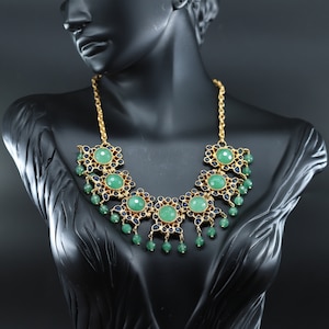 Handmade Ottoman Necklace .art model ,Ottoman Necklace ,Handmade special model ,turkish Jewelery ,gold Necklace ,turkish Jewelry