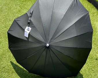 SOAKE Heart Shaped Stunning Stylish Modern Wedding Umbrella Black