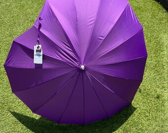 SOAKE Heart Shaped Stunning Modern Wedding Umbrella Purple