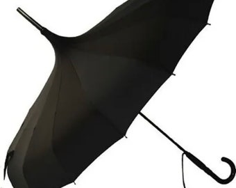 SOAKE Classic Boutique Stylish Pagoda Umbrella Black