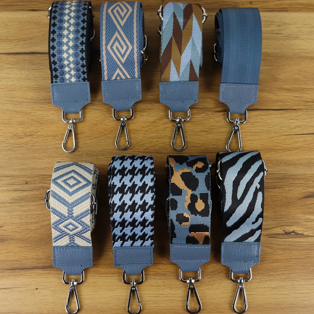 Shoulder Strap for Bags Bag Strap Jeans Blue Silver & Gold Etsy