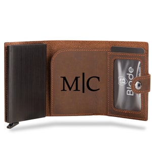 MMXX Personalisierte Herren Geldbörse - Leder Portmonee Mit Gravur