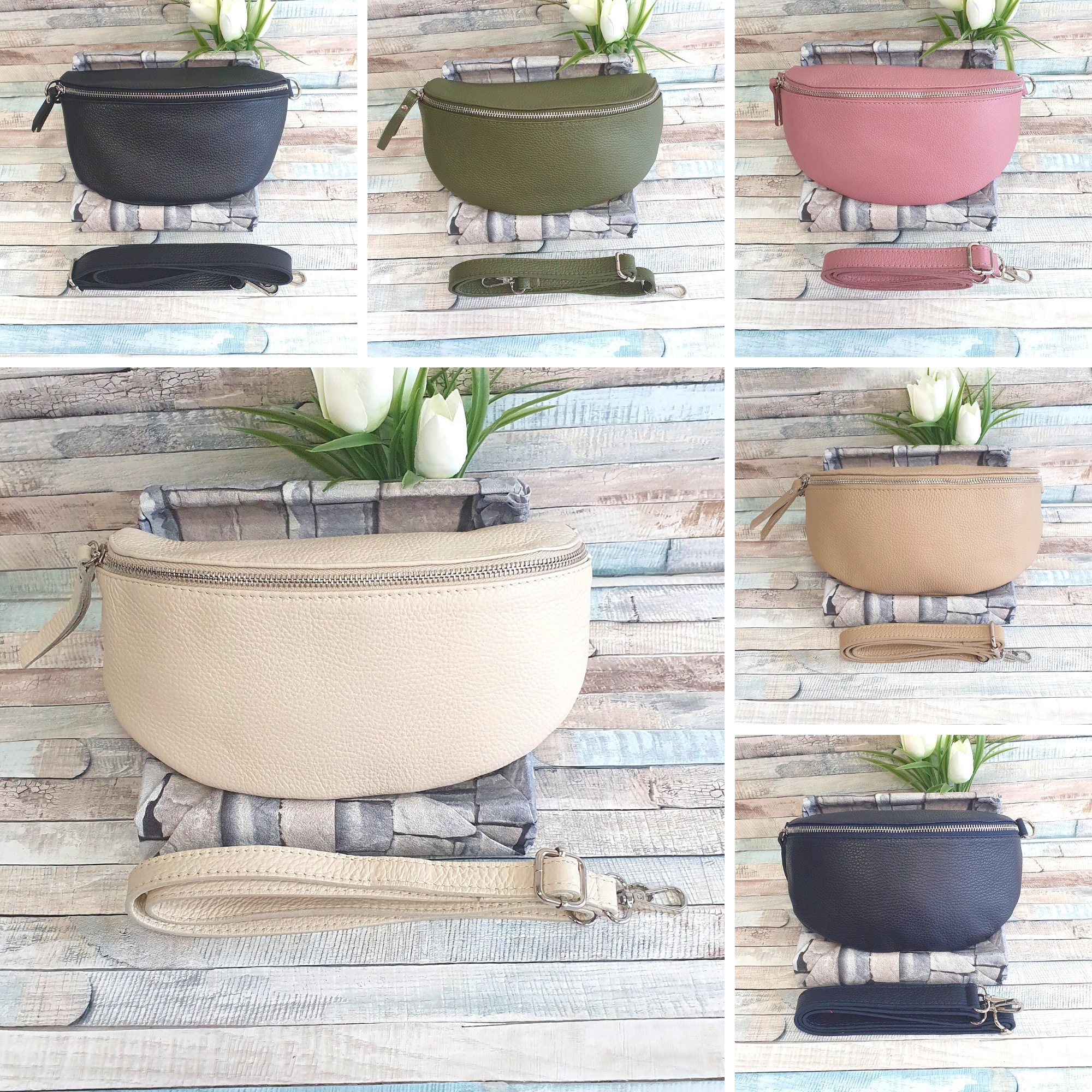 Fanny Pack Medium Leather Bag For Women, Leather Shoulder Bag