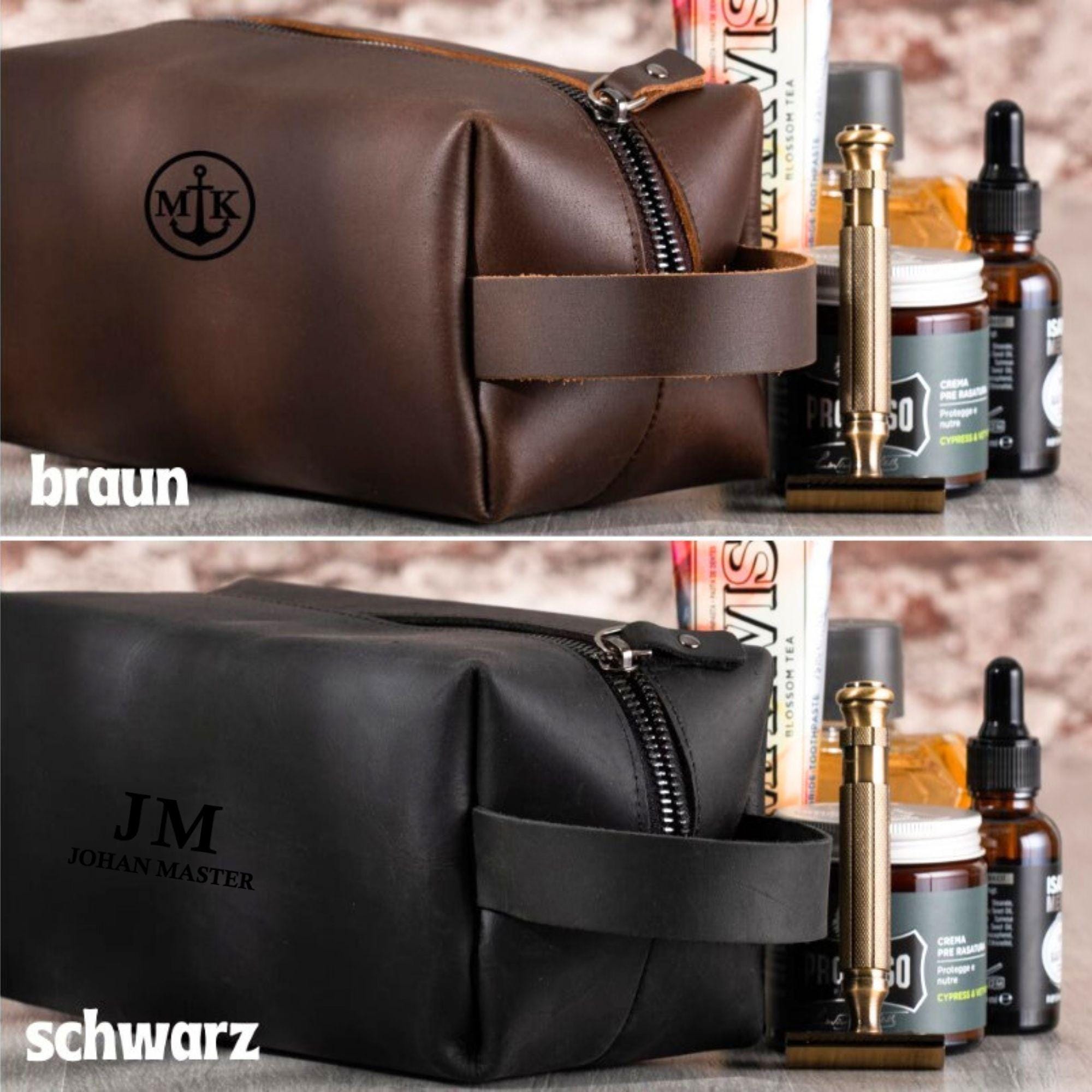 Personalized Dopp Kit, Groomsmen Gift, Valentine's Day Gift, Leather ...