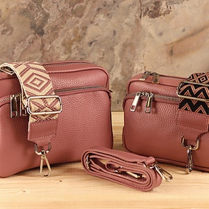 Umhängetasche Damen Leder, Leder Gürtel Tasche Crossbody, Geschenk für sie, Gürteltaschen Frauen Taschen und Geldbörsen, Handtasche