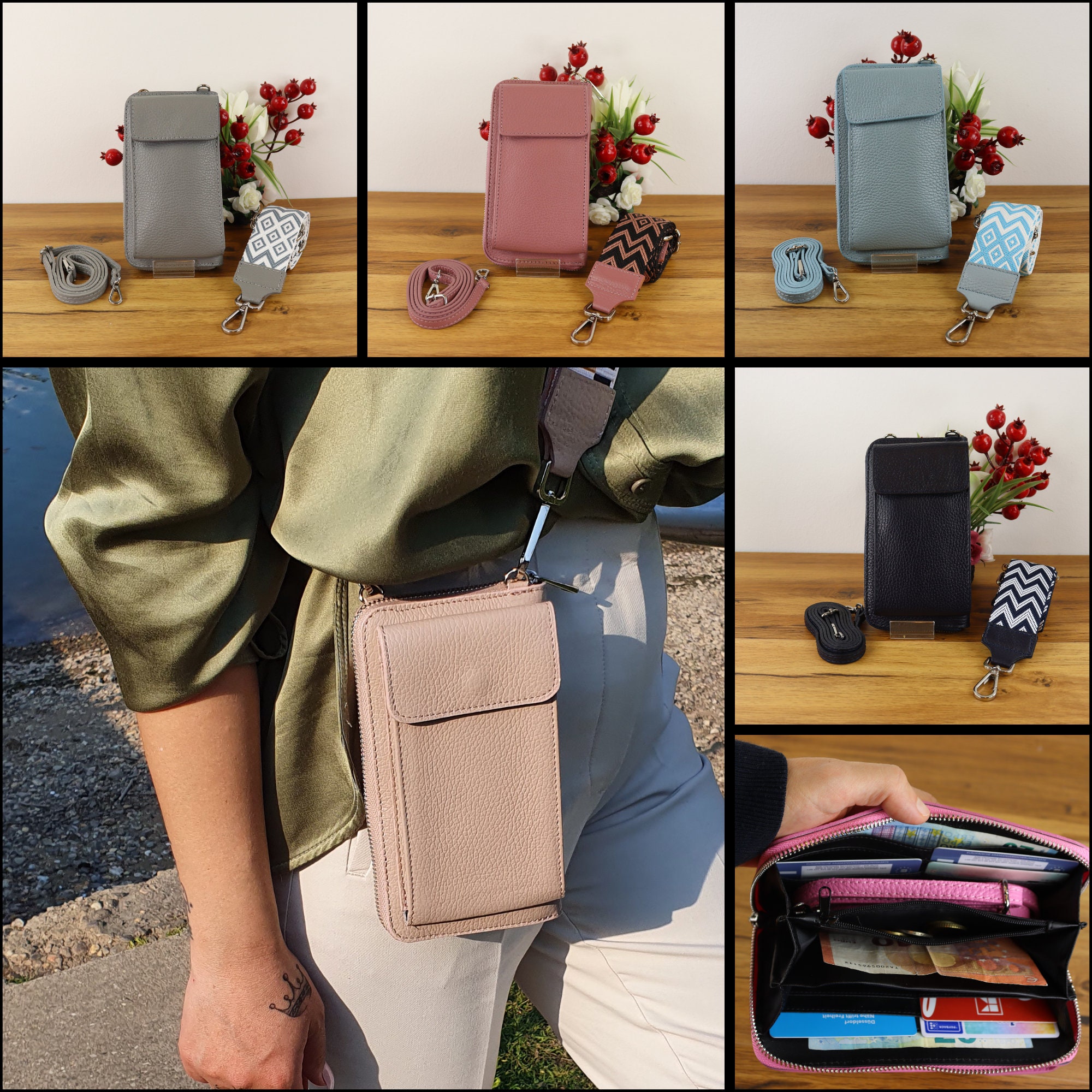 Women's Crossbody Phone Bags, Smartphone Wallets, Wallets, Top