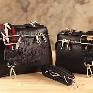 Leather Shoulder Bag, Crossbody Bag with extra Strap, Women bag leather, Everyday bag, Fanny pack, Gift for Girlfriend, Fanny bags for women