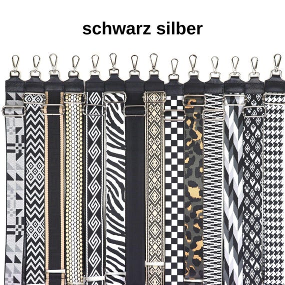 Patterned Fabric Bag Strap: Adjustable Shoulder Strap Replacement