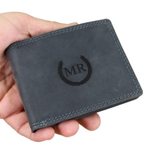 Personalisierte Leder Brieftasche, Geschenk für einen Geburtstag, Valentinstag Geschenk, Personalisierte Herren Handmade Leder Brieftasche