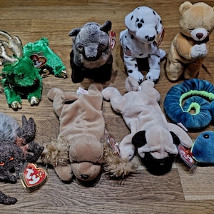 TY Beanie Babies, chose the one you love, rare beanie babies, vintage from the 90&#39;s