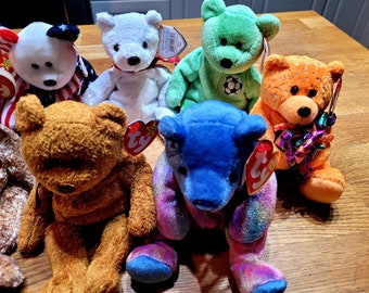 TY Beanie Baby Bears Vintage/ Choose From List / Great