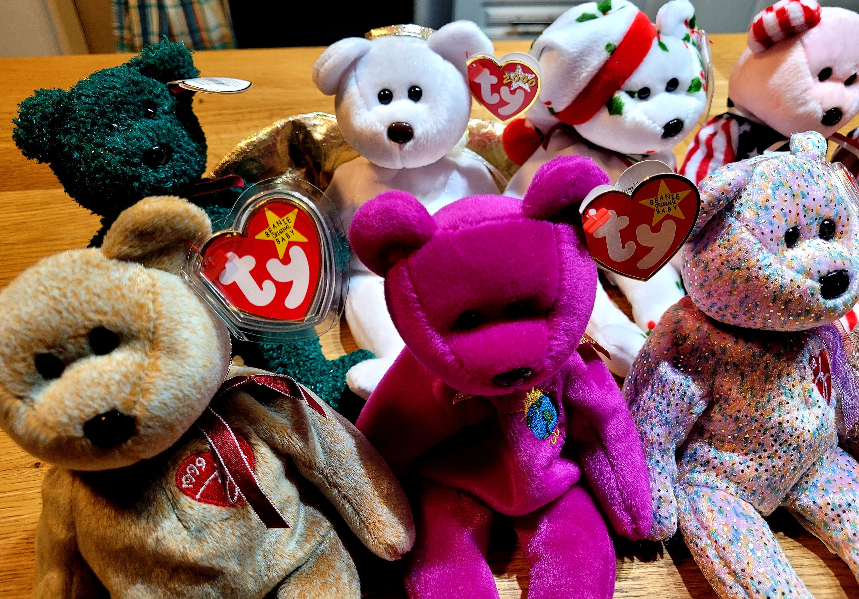 ビートルズ　テディベア　プロモ付き5体セット　 Beanie Bears m38756648197_1.jpg?1735907696