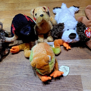 Ty beanie babies - chose the one you love, rare beanie babies, vintage from 1990&#39;s, kids plush toys