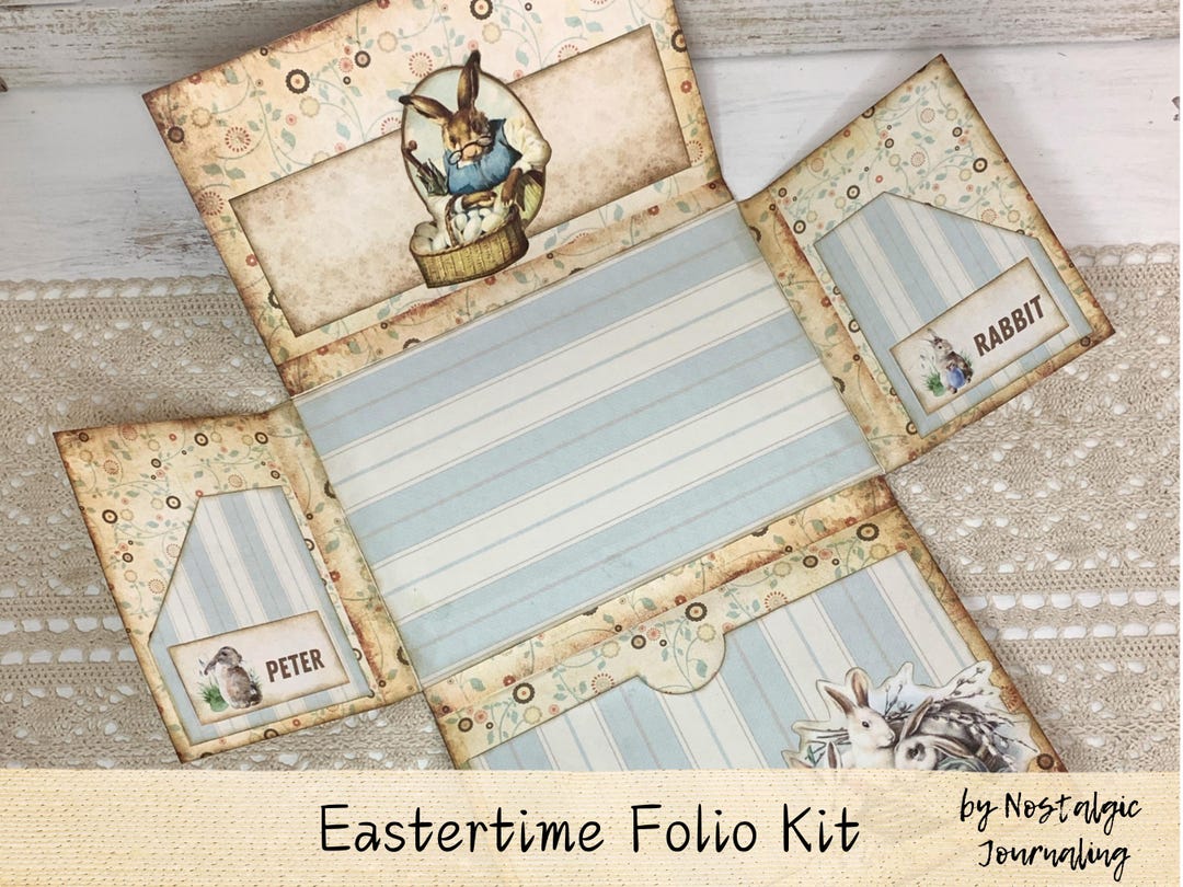 Eastertime Folio Kit Easter Digital Download Printable Junk Journal