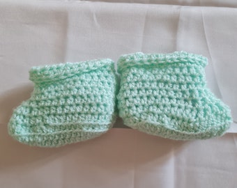 Crochet baby booties