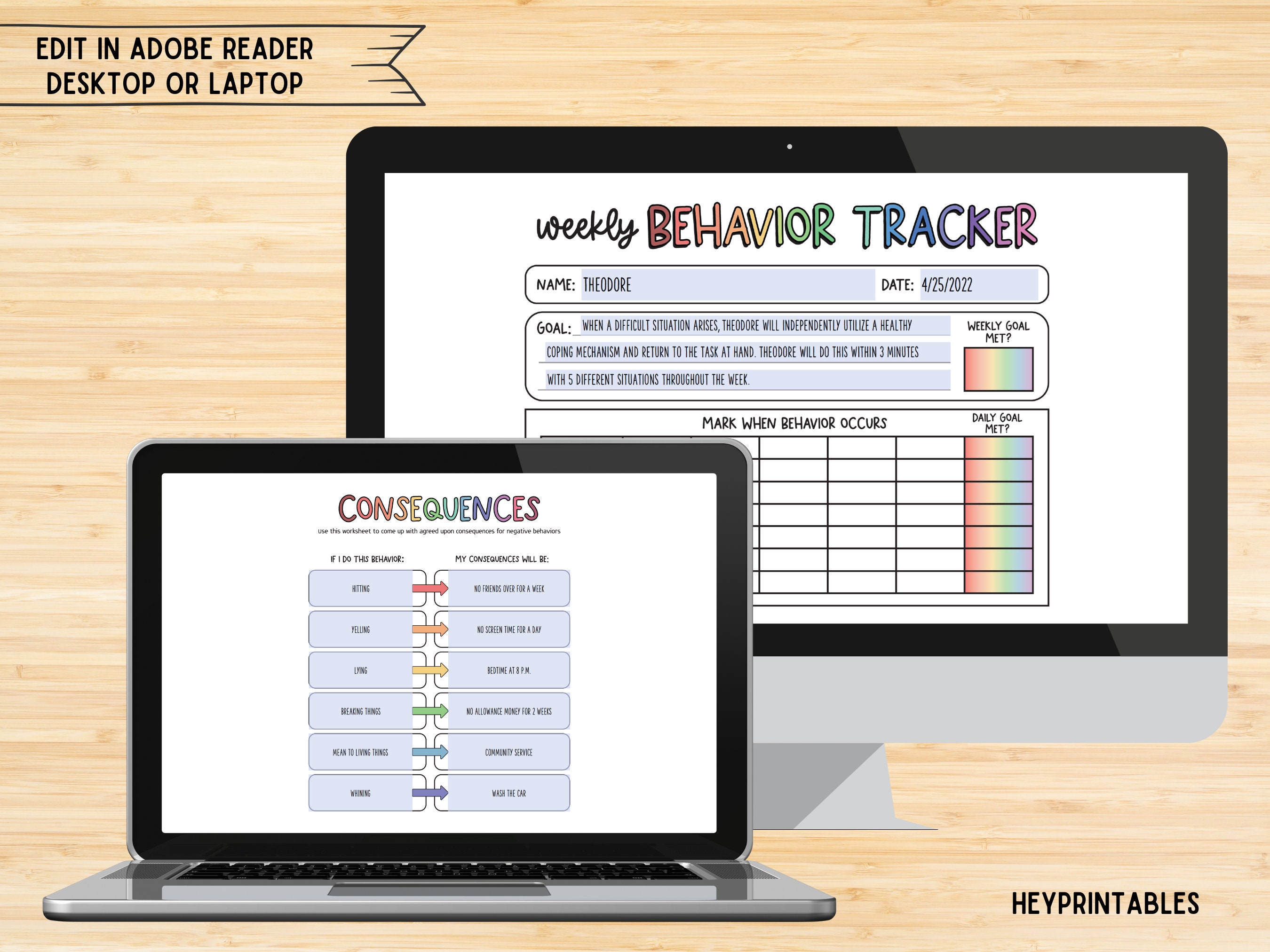 Behavior Consequence Chart Ultimate Bundle Pdfs, Consequence for My Own ...